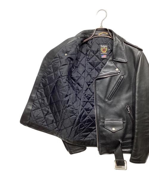 Schott（ショット）Schott (ショット) ワンスター ダブルライダースジャケット ブラック サイズ:36の古着・服飾アイテム
