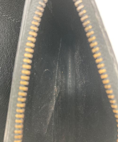 Saint Laurent Paris（サンローランパリ）Saint Laurent Paris (サンローランパリ) レザーフラップウォレット ブラックの古着・服飾アイテム