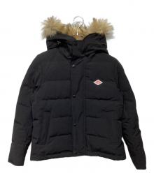 DANTON（ダントン）の古着「FAKE FUR HOODED DOWN JACKET」｜ブラック