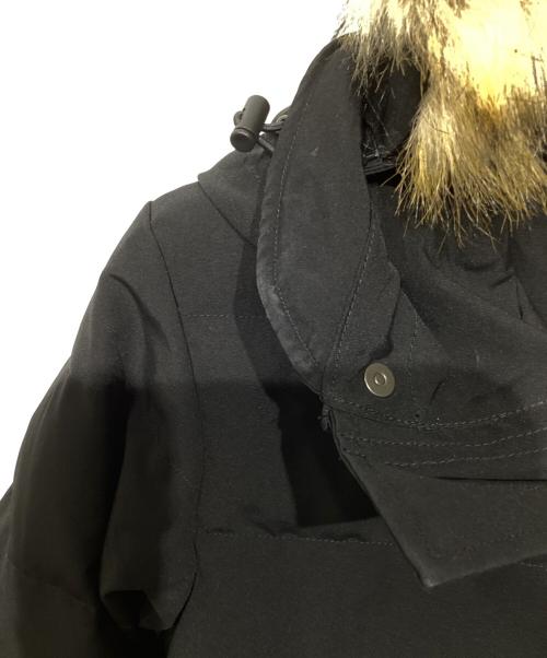 DANTON（ダントン）DANTON (ダントン) FAKE FUR HOODED DOWN JACKET ブラック サイズ:Sの古着・服飾アイテム