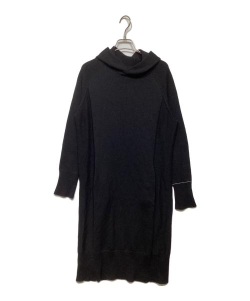 Y's（ワイズ）Y's (ワイズ) フーデッドニットワンピース ブラック サイズ:2の古着・服飾アイテム