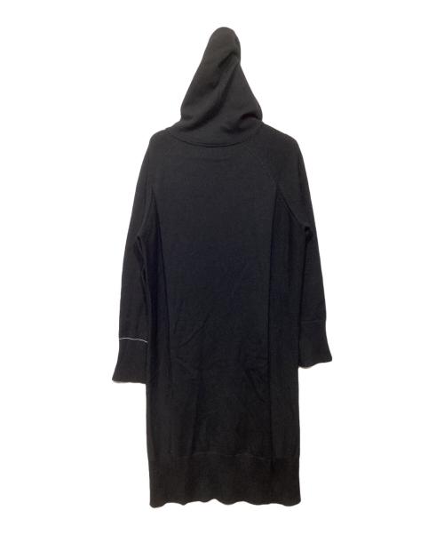 Y's（ワイズ）Y's (ワイズ) フーデッドニットワンピース ブラック サイズ:2の古着・服飾アイテム