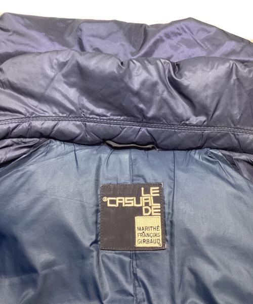 marithe francois girbaud LE JEAN DE（マリテフランソワジルボー）marithe francois girbaud LE JEAN DE (マリテフランソワジルボー) リボンデザイン中綿コート ネイビー サイズ:不明の古着・服飾アイテム