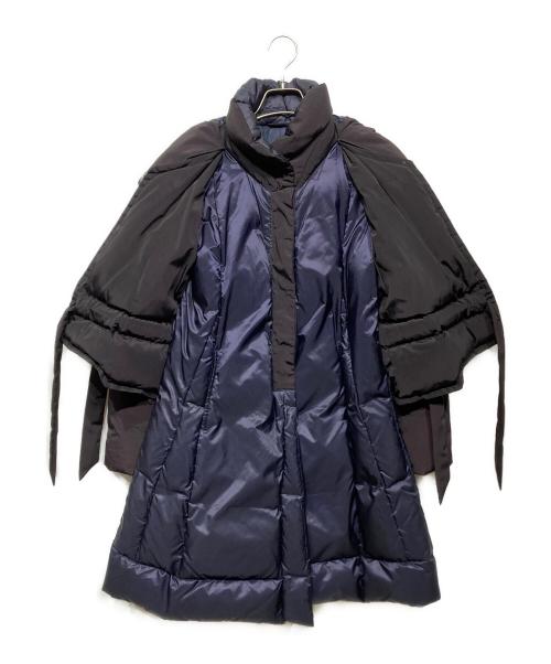 marithe francois girbaud LE JEAN DE（マリテフランソワジルボー）marithe francois girbaud LE JEAN DE (マリテフランソワジルボー) リボンデザイン中綿コート ネイビー サイズ:不明の古着・服飾アイテム