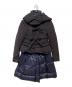 marithe francois girbaud LE JEAN DE（マリテフランソワジルボー）の古着「リボンデザイン中綿コート」｜ネイビー