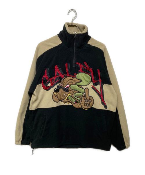 GALFY（ガルフィー）GALFY (ガルフィー) BAD DOGフリースセットアップ 143014 ブラック×ベージュ サイズ:Lの古着・服飾アイテム