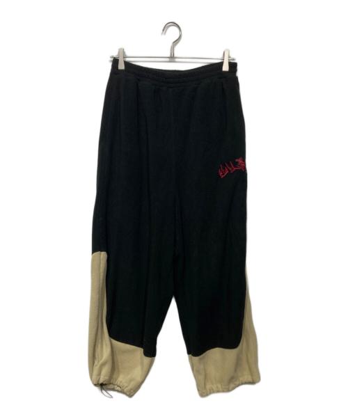 GALFY（ガルフィー）GALFY (ガルフィー) BAD DOGフリースセットアップ 143014 ブラック×ベージュ サイズ:Lの古着・服飾アイテム