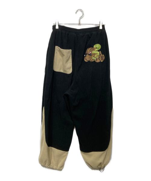 GALFY（ガルフィー）GALFY (ガルフィー) BAD DOGフリースセットアップ 143014 ブラック×ベージュ サイズ:Lの古着・服飾アイテム