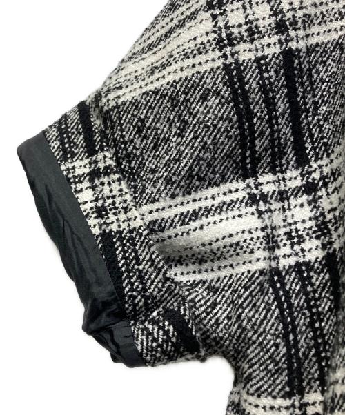 BAUM UND PFERDGARTEN（バウムウンドヘルガーデン）BAUM UND PFERDGARTEN (バウムウンドヘルガーデン) チェックワイドコート ホワイト×ブラック サイズ:34の古着・服飾アイテム