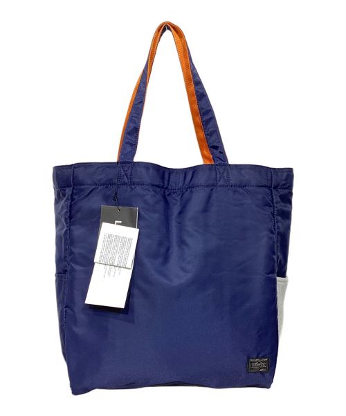 PORTER（ポーター）PORTER (ポーター) LOOPWHEELER (ループウィラー) トートバッグ グレー×オレンジの古着・服飾アイテム