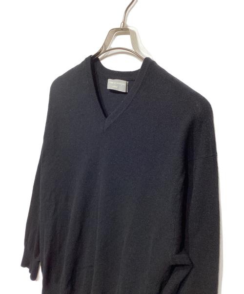 COMME des GARCONS HOMME（コムデギャルソン オム）COMME des GARCONS HOMME (コムデギャルソン オム) Vネックニット ブラック サイズ:記載なしの古着・服飾アイテム