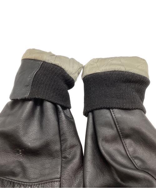 Golden Bear（ゴールデンベア）Golden Bear (ゴールデンベア) 袖レザースタジャン ブラック サイズ:Mの古着・服飾アイテム