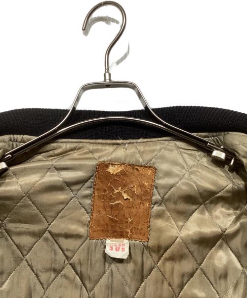 Golden Bear（ゴールデンベア）Golden Bear (ゴールデンベア) 袖レザースタジャン ブラック サイズ:Mの古着・服飾アイテム