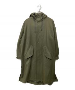 中古・古着通販】HYKE (ハイク) PERTEX MILITARY COAT オリーブ サイズ