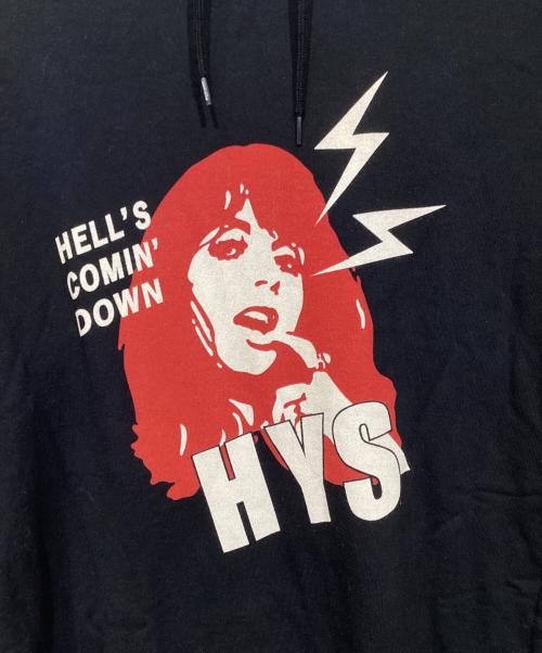 Hysteric Glamour（ヒステリックグラマー）Hysteric Glamour (ヒステリックグラマー) HELL' S COMIN' DOWN パーカーワンピース ブラック サイズ:FREEの古着・服飾アイテム