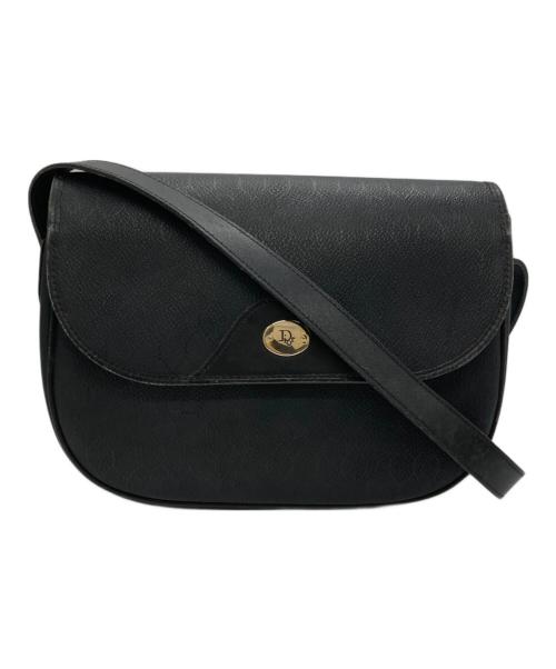 Christian Dior（クリスチャン ディオール）Christian Dior (クリスチャン ディオール) ハニカム柄ショルダーバッグ ブラックの古着・服飾アイテム