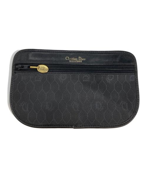 Christian Dior（クリスチャン ディオール）Christian Dior (クリスチャン ディオール) ハニカム柄ショルダーバッグ ブラックの古着・服飾アイテム