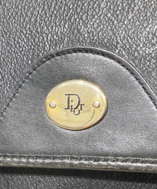 Christian Dior（クリスチャン ディオール）Christian Dior (クリスチャン ディオール) ハニカム柄ショルダーバッグ ブラックの古着・服飾アイテム