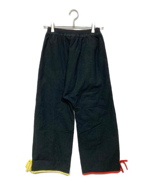 RHODOLIRION（ロドリリオン）RHODOLIRION (ロドリリオン) カラーテープパンツ ブラックの古着・服飾アイテム