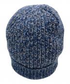 BRUNELLO CUCINELLIブルネロクチネリ）の古着「ウールカシミヤ ニットキャップ」｜ブルー