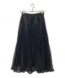 UN3D.（アンスリード）の古着「MESH ORIGAMI PLEATS SK(メッシュ オリジナル プリーツ）」｜ブラック