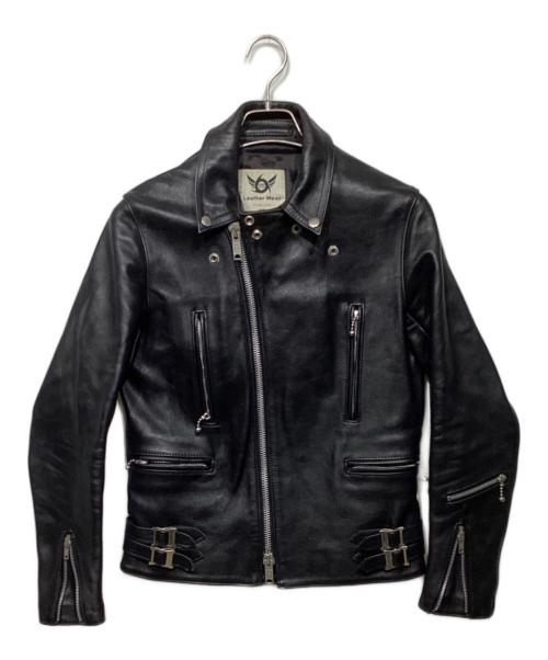 666（666）666 (666) ダブルライダースジャケット　LJM-1TF ブラック サイズ:34の古着・服飾アイテム
