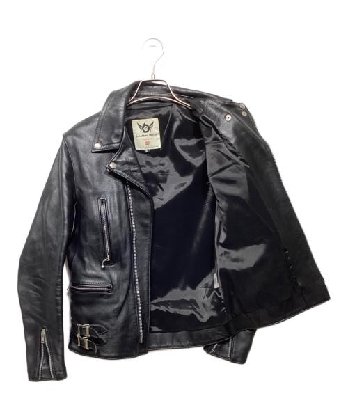 666（666）666 (666) ダブルライダースジャケット　LJM-1TF ブラック サイズ:34の古着・服飾アイテム