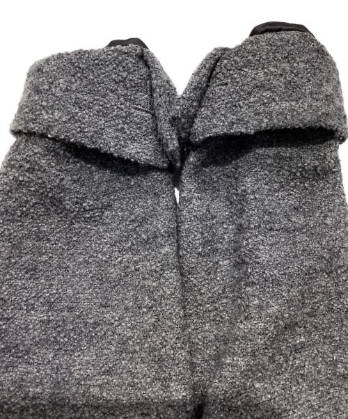 Salvatore Ferragamo（サルヴァトーレ フェラガモ）Salvatore Ferragamo (サルヴァトーレ フェラガモ) ノーカラーツイードジャケット グレー サイズ:44の古着・服飾アイテム