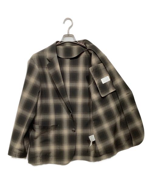 SOPHNET.（ソフネット）SOPHNET. (ソフネット) HIGH-TWIST OMBRE CHECK JACKET SPNT-252029 ブラウン サイズ:1の古着・服飾アイテム