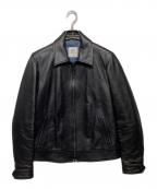 DENIMデニム）の古着「ラムレザージャケット　02-08-45-08002」｜ブラック