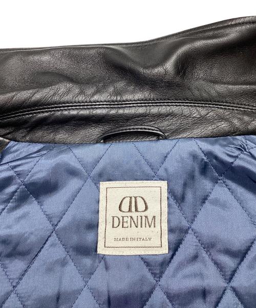DENIM（デニム）DENIM (デニム) ラムレザージャケット　02-08-45-08002 ブラック サイズ:50の古着・服飾アイテム