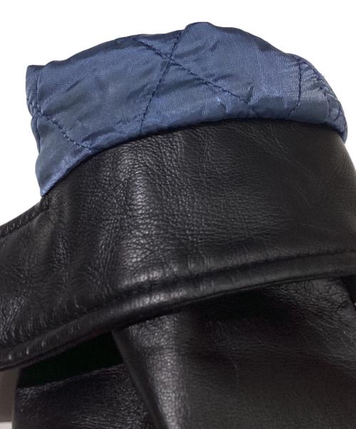 DENIM（デニム）DENIM (デニム) ラムレザージャケット　02-08-45-08002 ブラック サイズ:50の古着・服飾アイテム