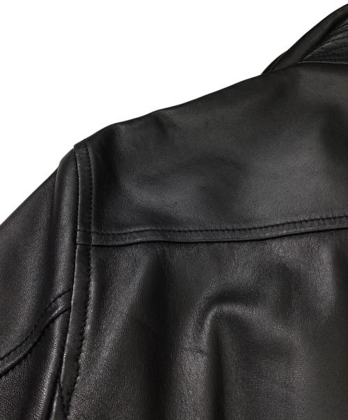 DENIM（デニム）DENIM (デニム) ラムレザージャケット　02-08-45-08002 ブラック サイズ:50の古着・服飾アイテム