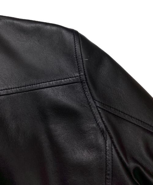 DENIM（デニム）DENIM (デニム) ラムレザージャケット　02-08-45-08002 ブラック サイズ:50の古着・服飾アイテム