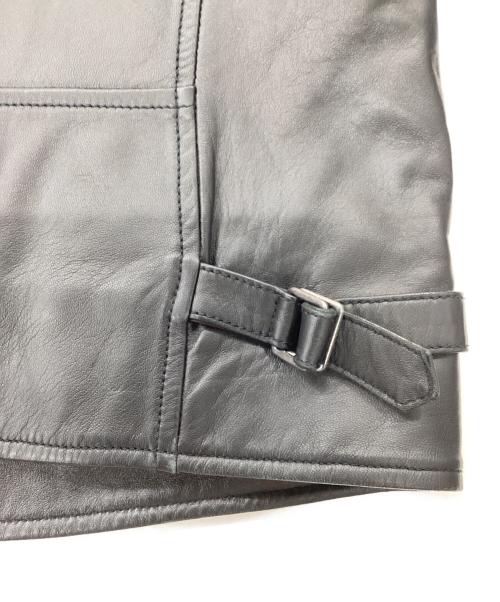 DENIM（デニム）DENIM (デニム) ラムレザージャケット　02-08-45-08002 ブラック サイズ:50の古着・服飾アイテム