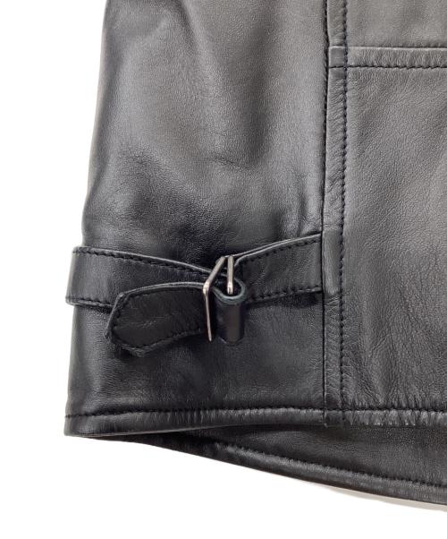 DENIM（デニム）DENIM (デニム) ラムレザージャケット　02-08-45-08002 ブラック サイズ:50の古着・服飾アイテム