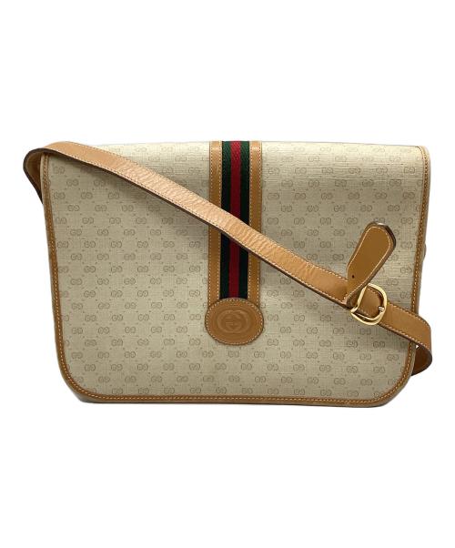 GUCCI（グッチ）GUCCI (グッチ) シェリーライン マイクロGG ショルダーバッグ ベージュの古着・服飾アイテム