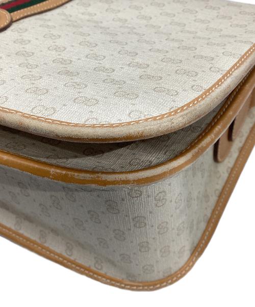 GUCCI（グッチ）GUCCI (グッチ) シェリーライン マイクロGG ショルダーバッグ ベージュの古着・服飾アイテム