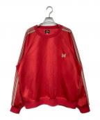 Needlesニードルズ）の古着「Track Crew Neck Shirt（トラック クルーネック シャツ)」｜レッド