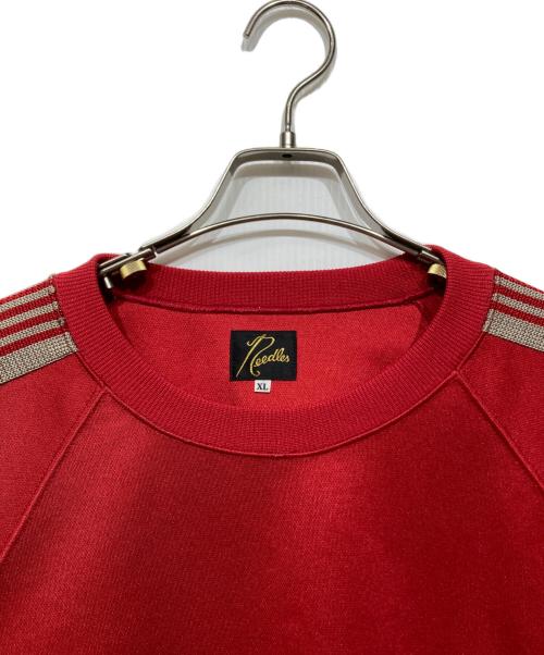 Needles（ニードルズ）Needles (ニードルズ) Track Crew Neck Shirt（トラック クルーネック シャツ) レッド サイズ:XLの古着・服飾アイテム