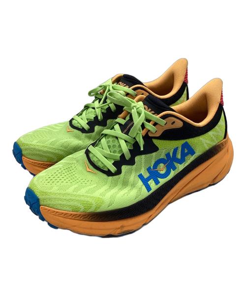 HOKA（ホカ）HOKA (ホカ) トレイルランニングシューズ チャレンジャー イエロー×オレンジ サイズ:27の古着・服飾アイテム