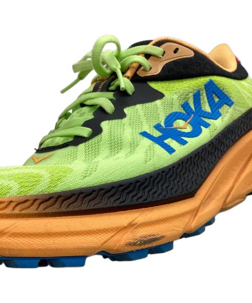 HOKA（ホカ）HOKA (ホカ) トレイルランニングシューズ チャレンジャー イエロー×オレンジ サイズ:27の古着・服飾アイテム
