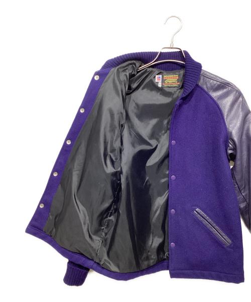 skookum（スクーカム）skookum (スクーカム) スタジャン パープル サイズ:38の古着・服飾アイテム