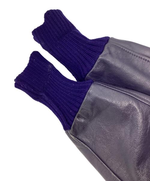 skookum（スクーカム）skookum (スクーカム) スタジャン パープル サイズ:38の古着・服飾アイテム