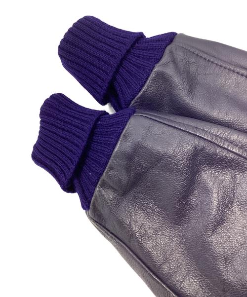 skookum（スクーカム）skookum (スクーカム) スタジャン パープル サイズ:38の古着・服飾アイテム