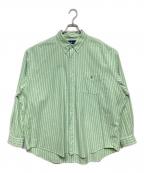 RALPH LAURENラルフローレン）の古着「ストライプBDシャツ」｜グリーン