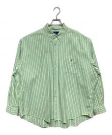 RALPH LAUREN（ラルフローレン）の古着「ストライプBDシャツ」｜グリーン