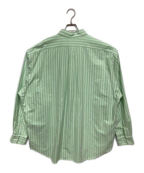 RALPH LAUREN（ラルフローレン）RALPH LAUREN (ラルフローレン) ストライプBDシャツ グリーン サイズ:XXLの古着・服飾アイテム