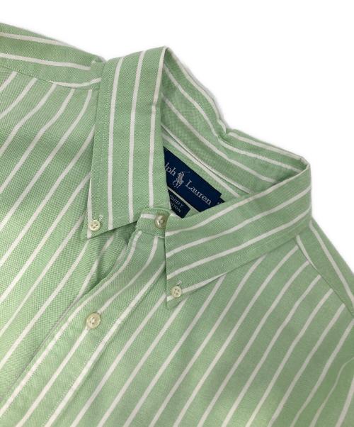 RALPH LAUREN（ラルフローレン）RALPH LAUREN (ラルフローレン) ストライプBDシャツ グリーン サイズ:XXLの古着・服飾アイテム