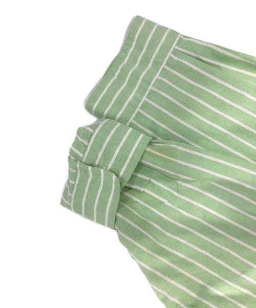 RALPH LAUREN（ラルフローレン）RALPH LAUREN (ラルフローレン) ストライプBDシャツ グリーン サイズ:XXLの古着・服飾アイテム
